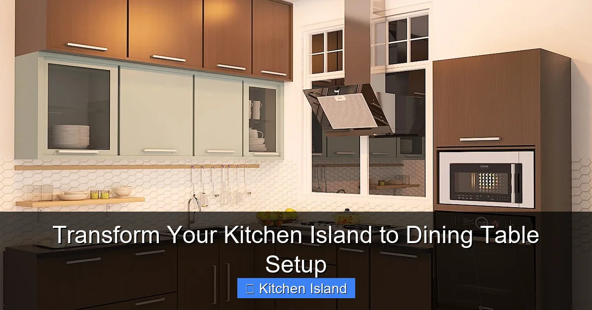 Transform Your Kitchen Island to Dining Table Setup - content1 visual guide