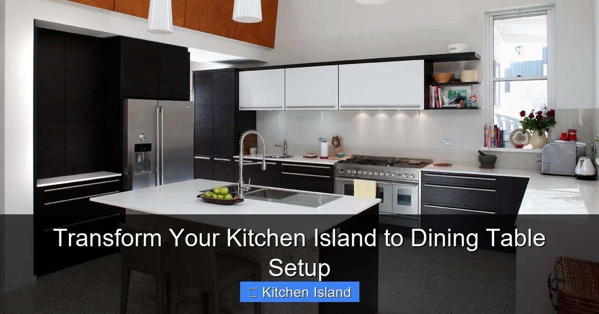 Transform Your Kitchen Island to Dining Table Setup - content2 visual guide