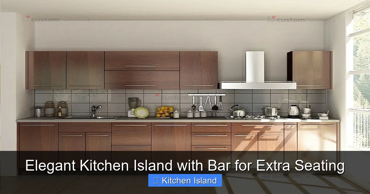 Elegant Kitchen Island with Bar for Extra Seating - content1 visual guide
