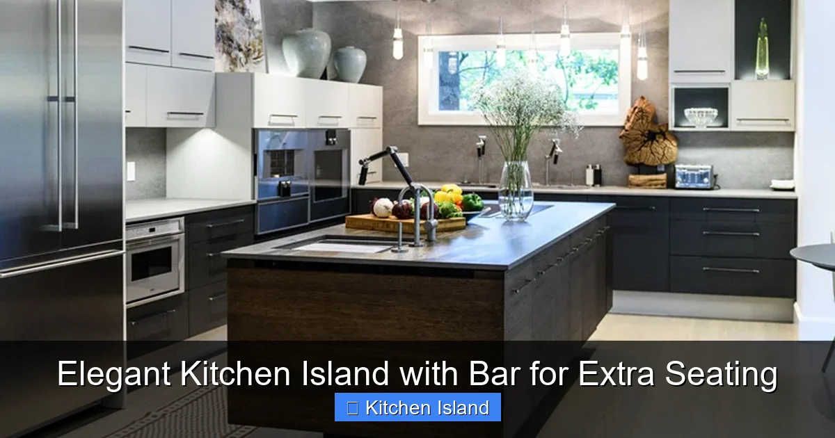 Elegant Kitchen Island with Bar for Extra Seating - content2 visual guide