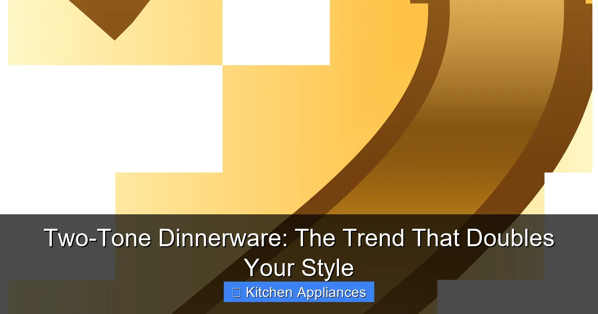 Two-Tone Dinnerware: The Trend That Doubles Your Style - content1 visual guide