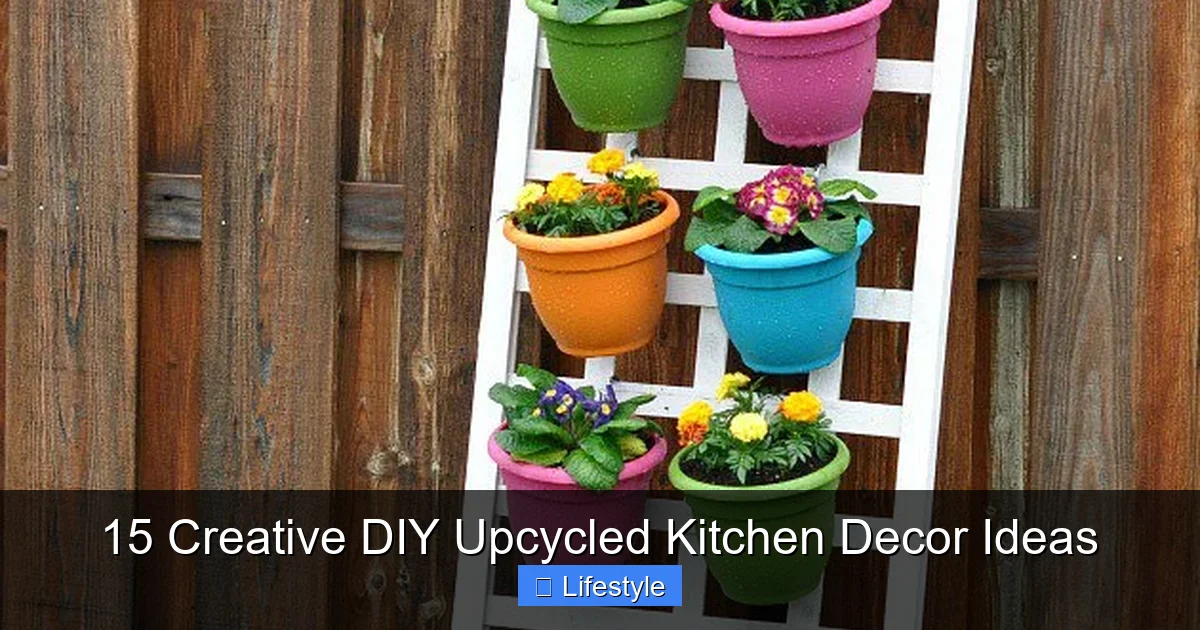 Featured image for 15 Creative DIY Upcycled Kitchen Decor Ideas