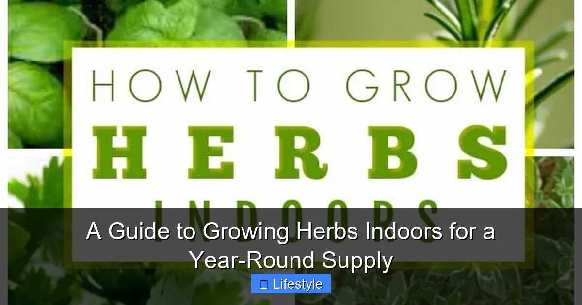 Featured image for A Guide to Growing Herbs Indoors for a Year-Round Supply