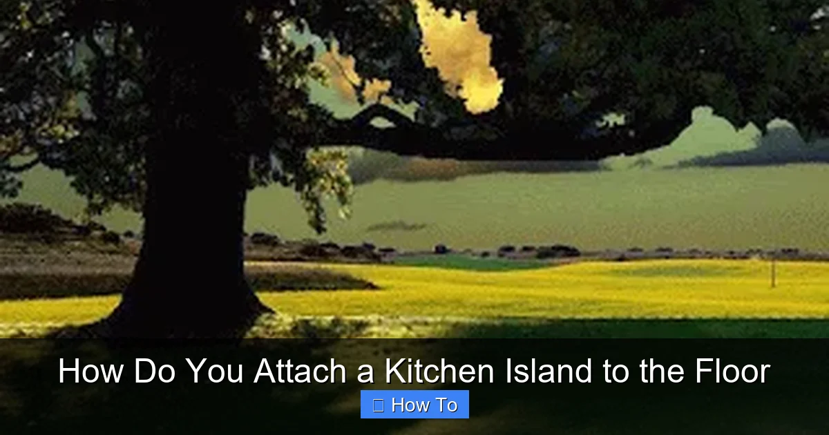 Featured image for How Do You Attach a Kitchen Island to the Floor