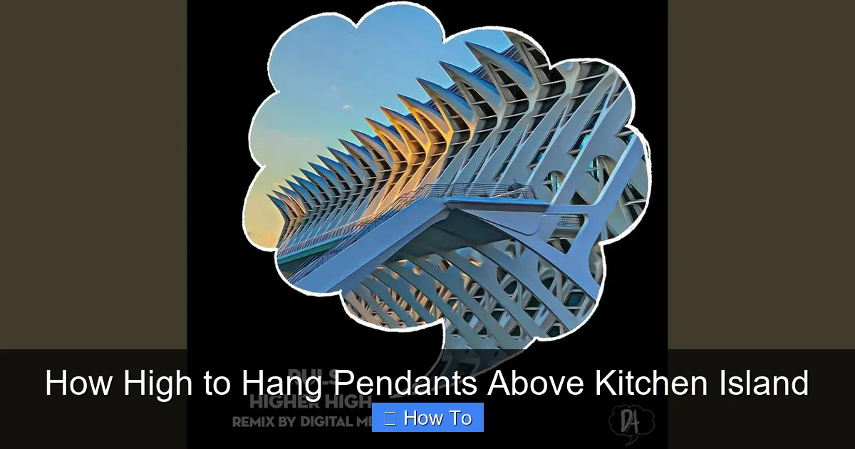 Featured image for How High to Hang Pendants Above Kitchen Island