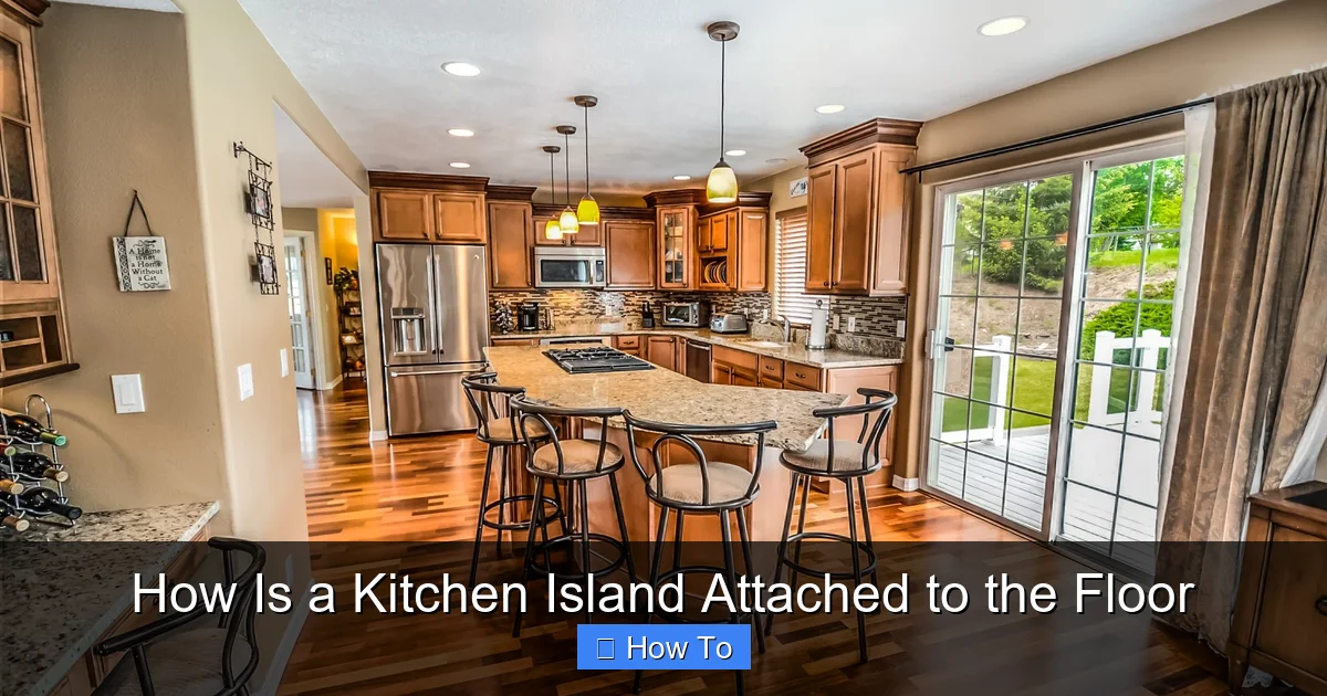 Featured image for How Is a Kitchen Island Attached to the Floor