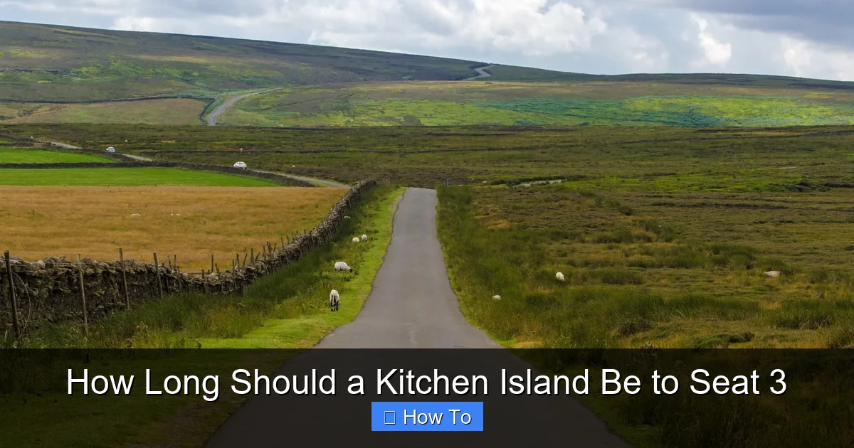 Featured image for How Long Should a Kitchen Island Be to Seat 3