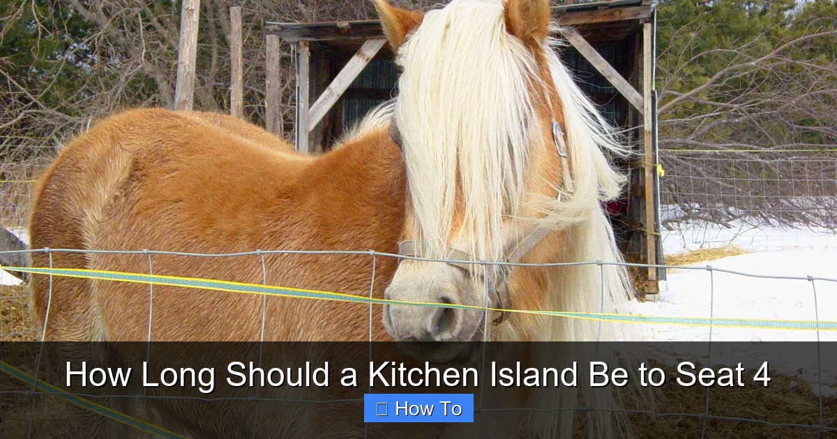Featured image for How Long Should a Kitchen Island Be to Seat 4