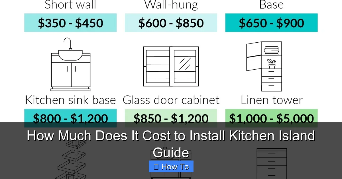Featured image for How Much Does It Cost to Install Kitchen Island Guide
