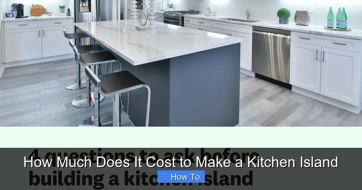 Featured image for How Much Does It Cost to Make a Kitchen Island