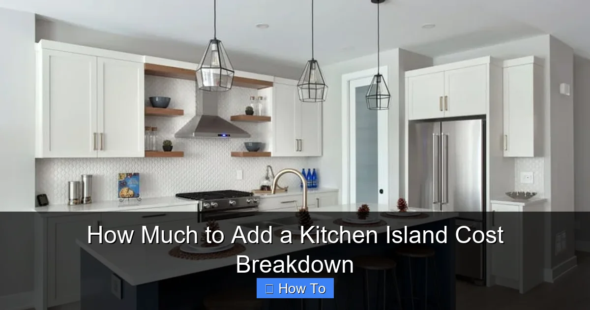 Featured image for How Much to Add a Kitchen Island Cost Breakdown