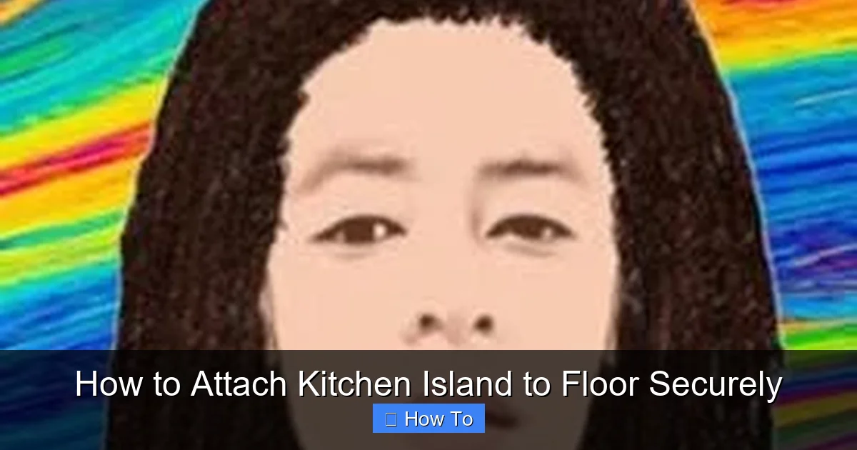 Featured image for How to Attach Kitchen Island to Floor Securely