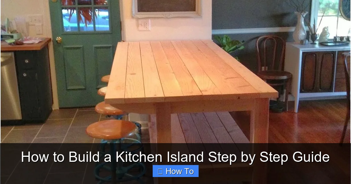 Featured image for How to Build a Kitchen Island Step by Step Guide
