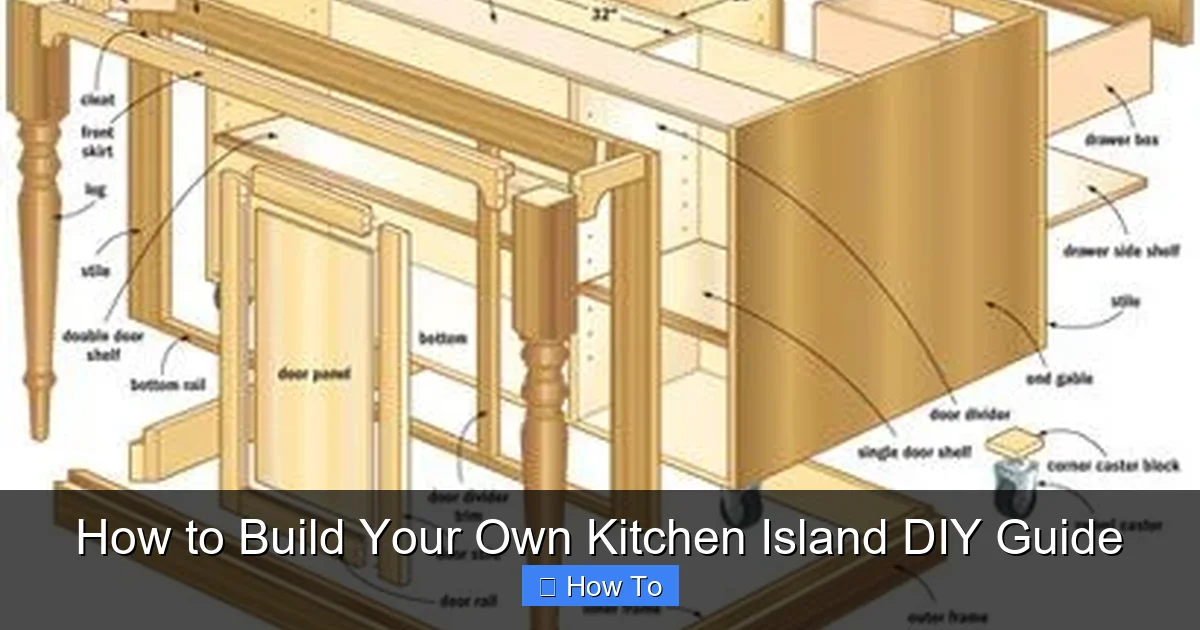 Featured image for How to Build Your Own Kitchen Island DIY Guide