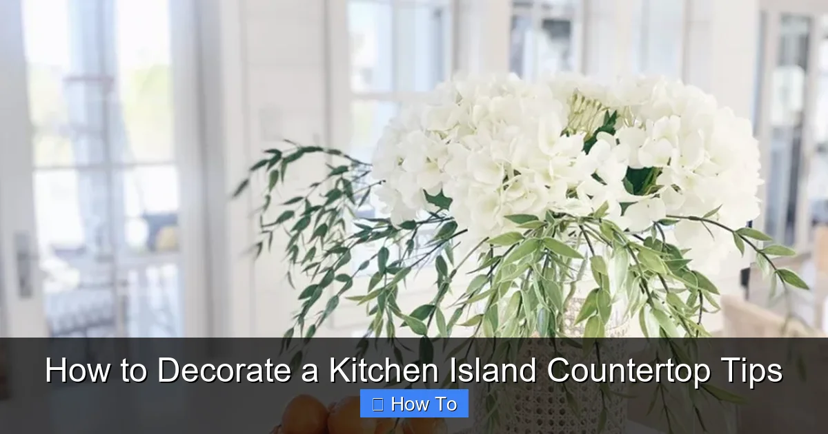 Featured image for How to Decorate a Kitchen Island Countertop Tips