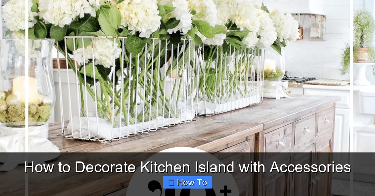 Featured image for How to Decorate Kitchen Island with Accessories