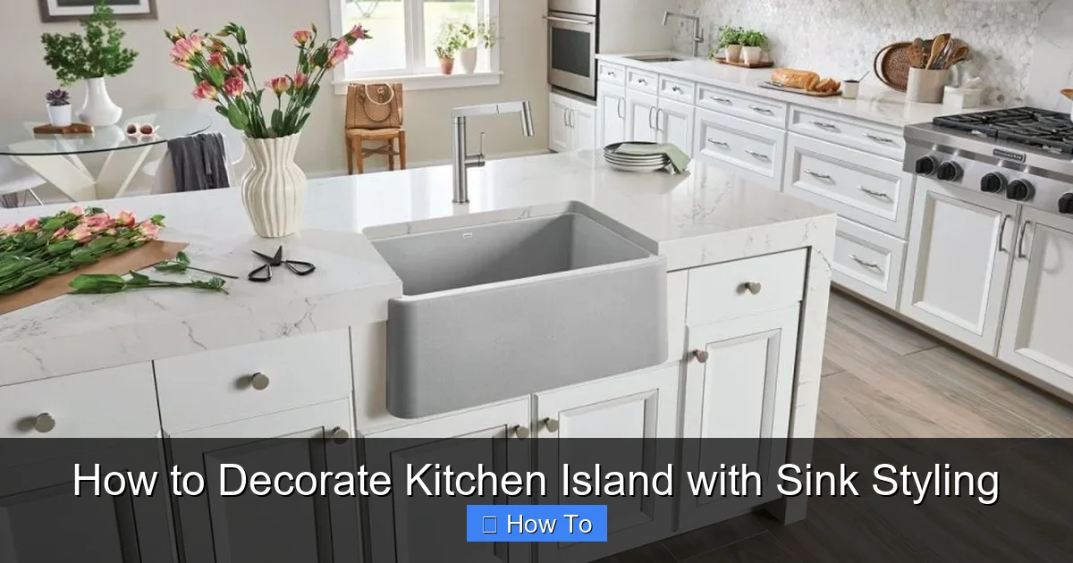 Featured image for How to Decorate Kitchen Island with Sink Styling