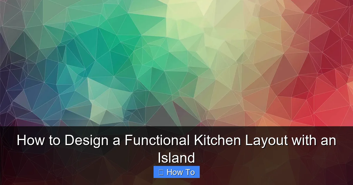 Featured image for How to Design a Functional Kitchen Layout with an Island