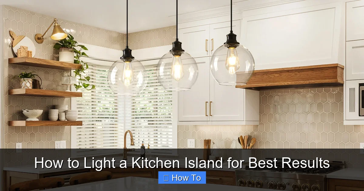 Featured image for How to Light a Kitchen Island for Best Results