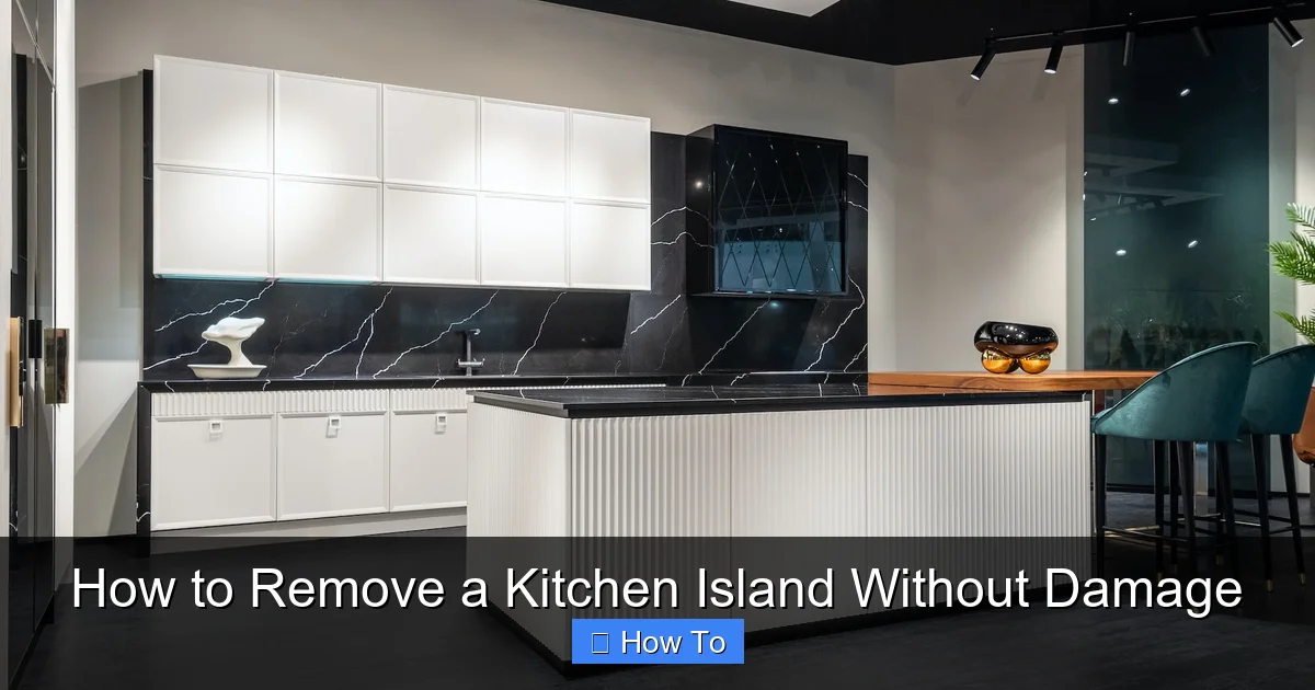 Featured image for How to Remove a Kitchen Island Without Damage