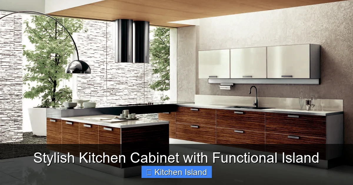 Featured image for Stylish Kitchen Cabinet with Functional Island