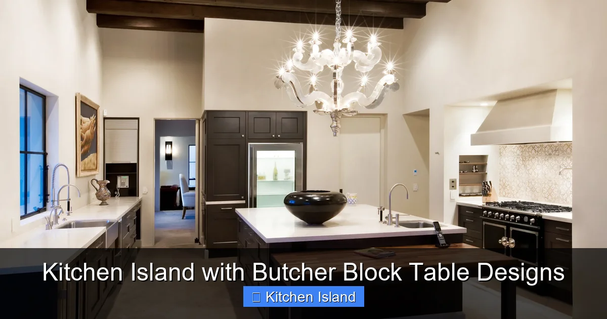 Featured image for Kitchen Island with Butcher Block Table Designs
