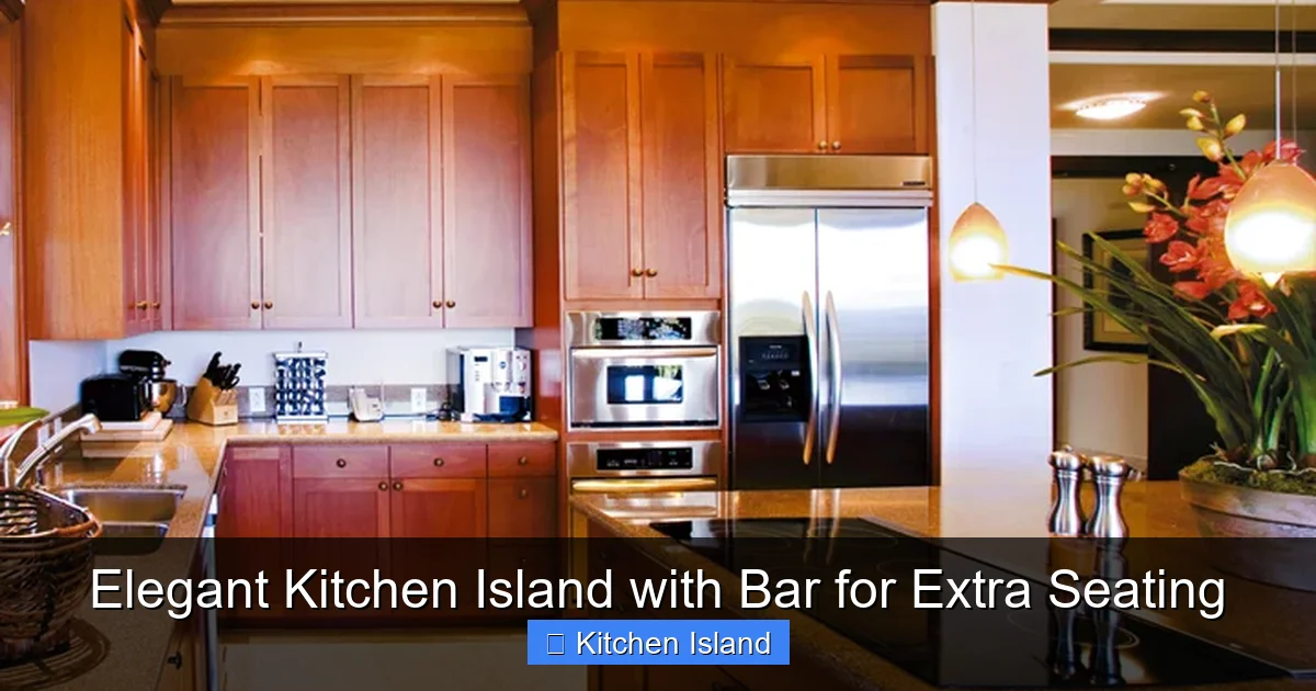 Featured image for Elegant Kitchen Island with Bar for Extra Seating