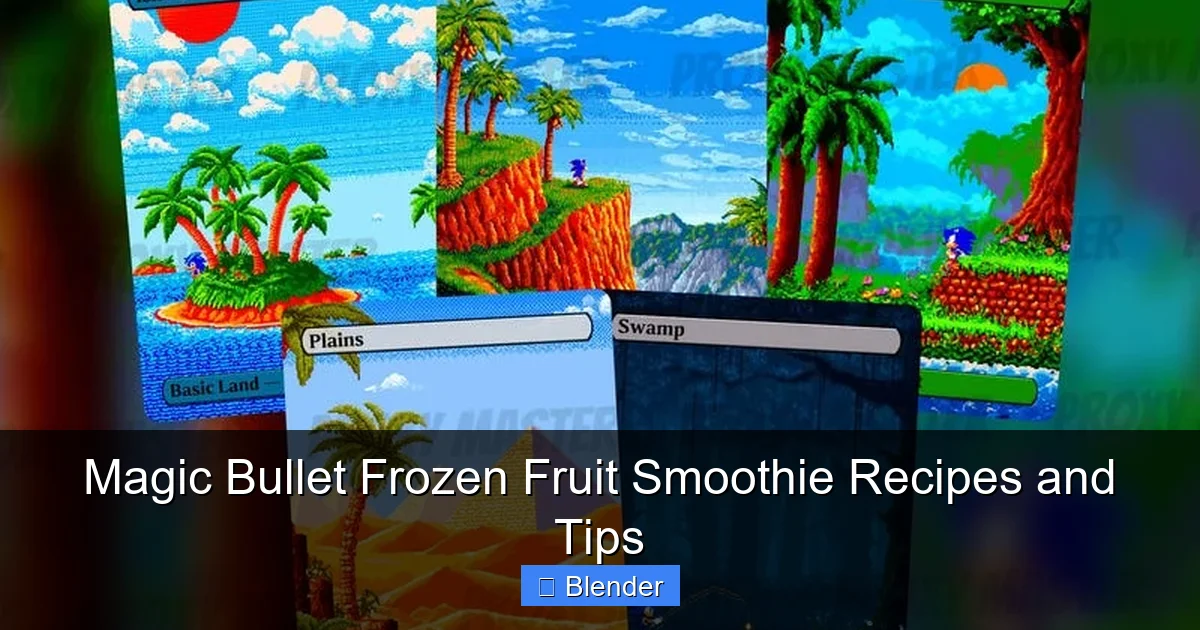 Featured image for Magic Bullet Frozen Fruit Smoothie Recipes and Tips