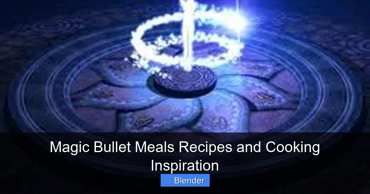 Featured image for Magic Bullet Meals Recipes and Cooking Inspiration