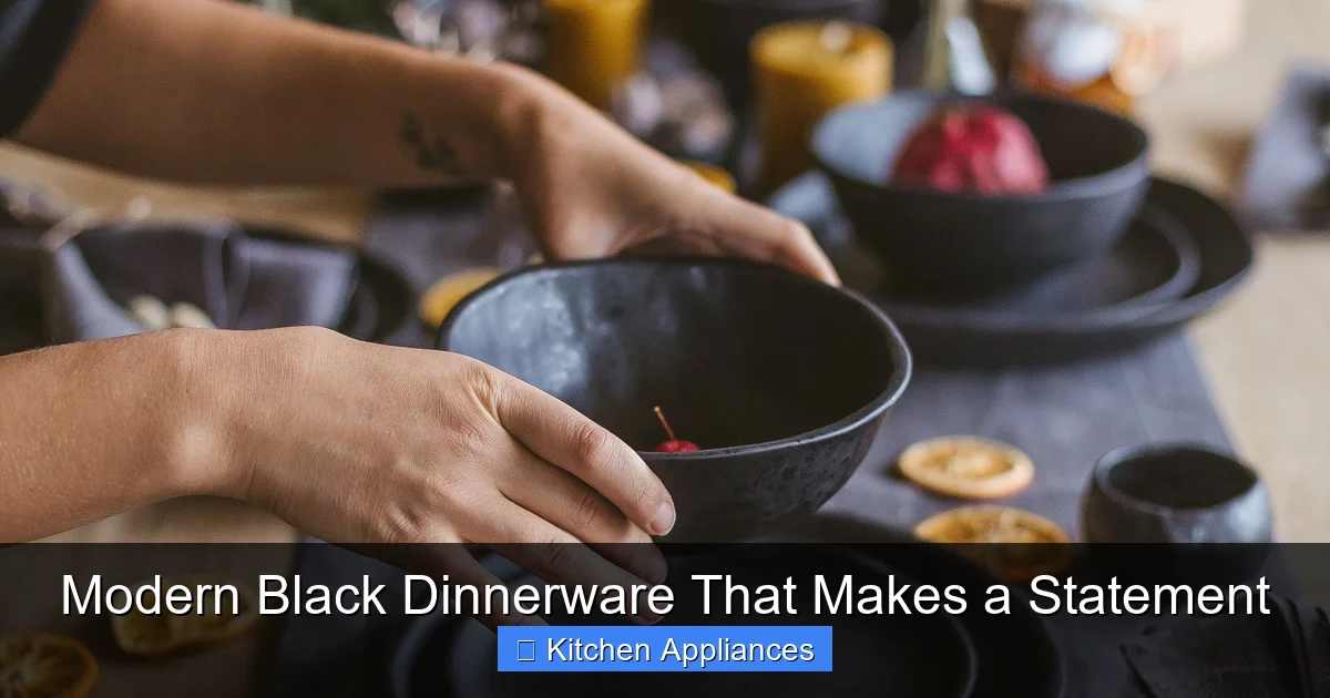 Featured image for Modern Black Dinnerware That Makes a Statement