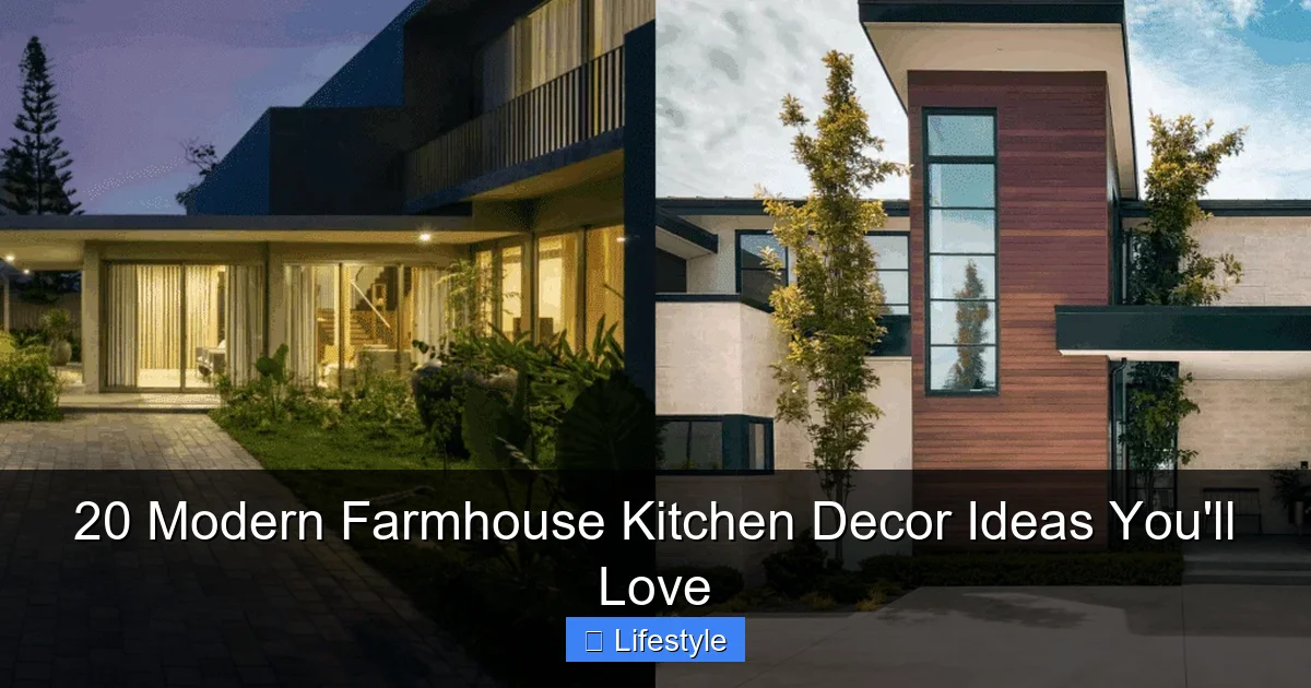 Featured image for 20 Modern Farmhouse Kitchen Decor Ideas You'll Love