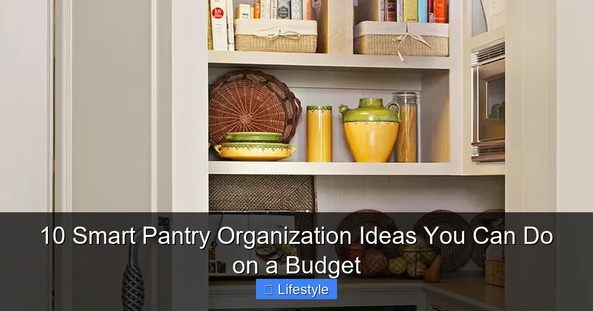 Featured image for 10 Smart Pantry Organization Ideas You Can Do on a Budget
