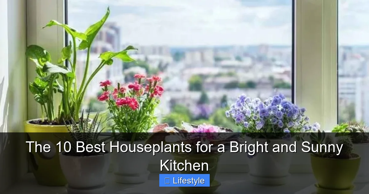 Featured image for The 10 Best Houseplants for a Bright and Sunny Kitchen