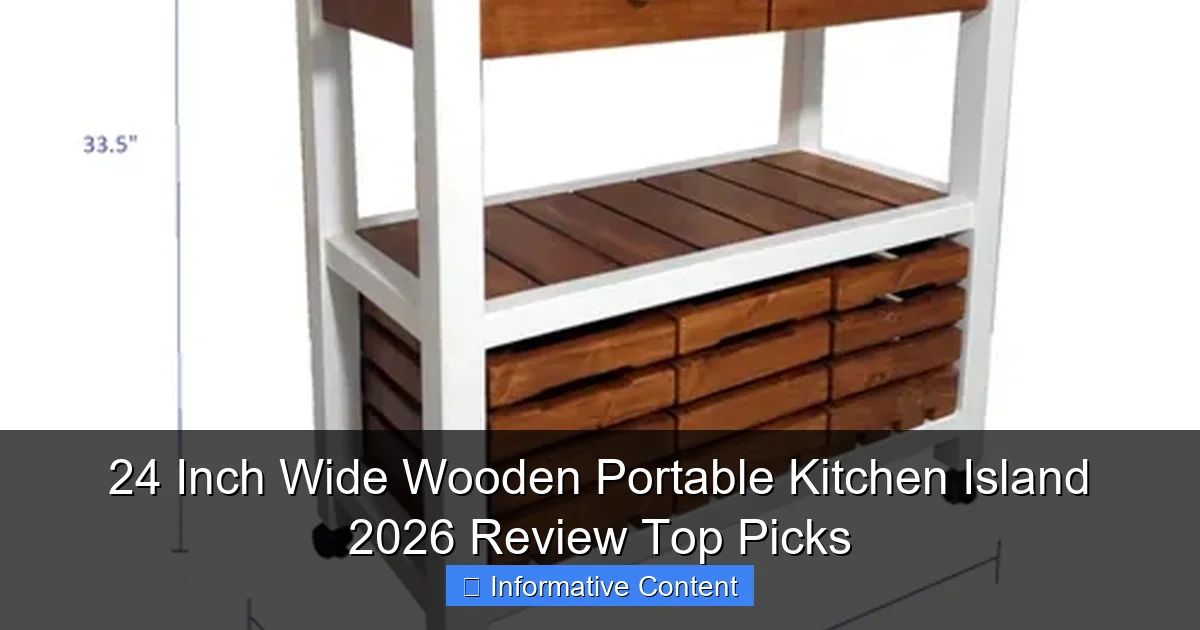 24 Inch Wide Wooden Portable Kitchen Island 2026 Review Top Picks