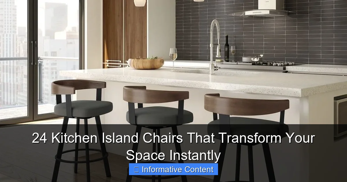 24 Kitchen Island Chairs That Transform Your Space Instantly