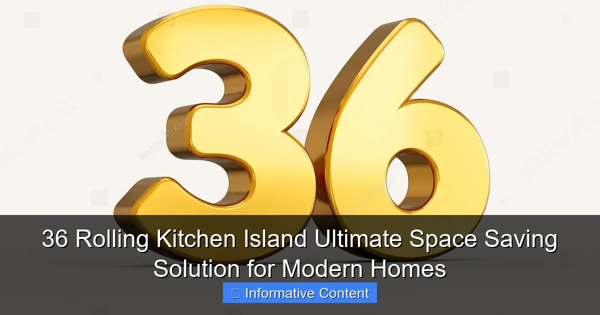 36 Rolling Kitchen Island Ultimate Space Saving Solution for Modern Homes