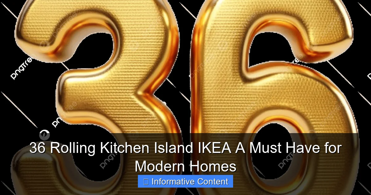 36 Rolling Kitchen Island IKEA A Must Have for Modern Homes