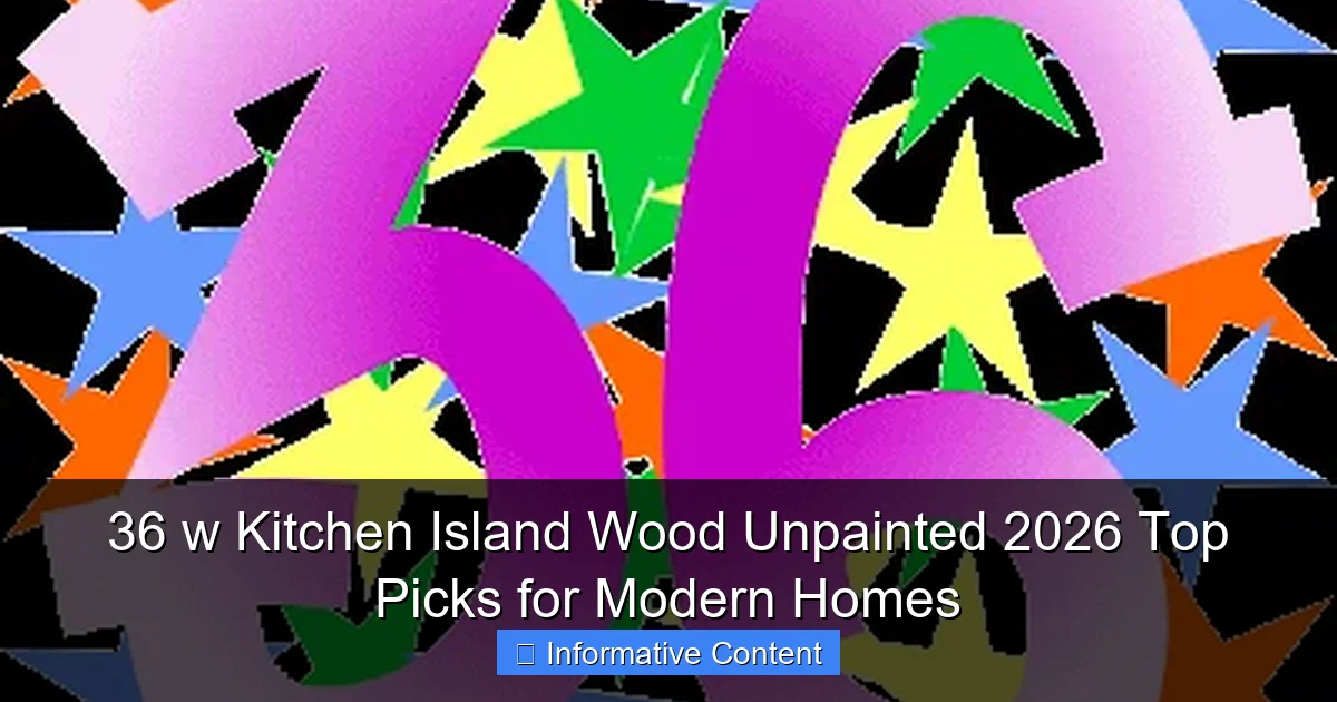 36 w Kitchen Island Wood Unpainted 2026 Top Picks for Modern Homes