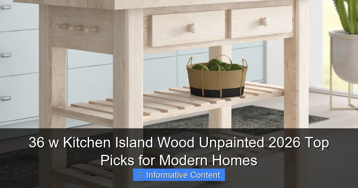 36 w Kitchen Island Wood Unpainted 2026 Top Picks for Modern Homes