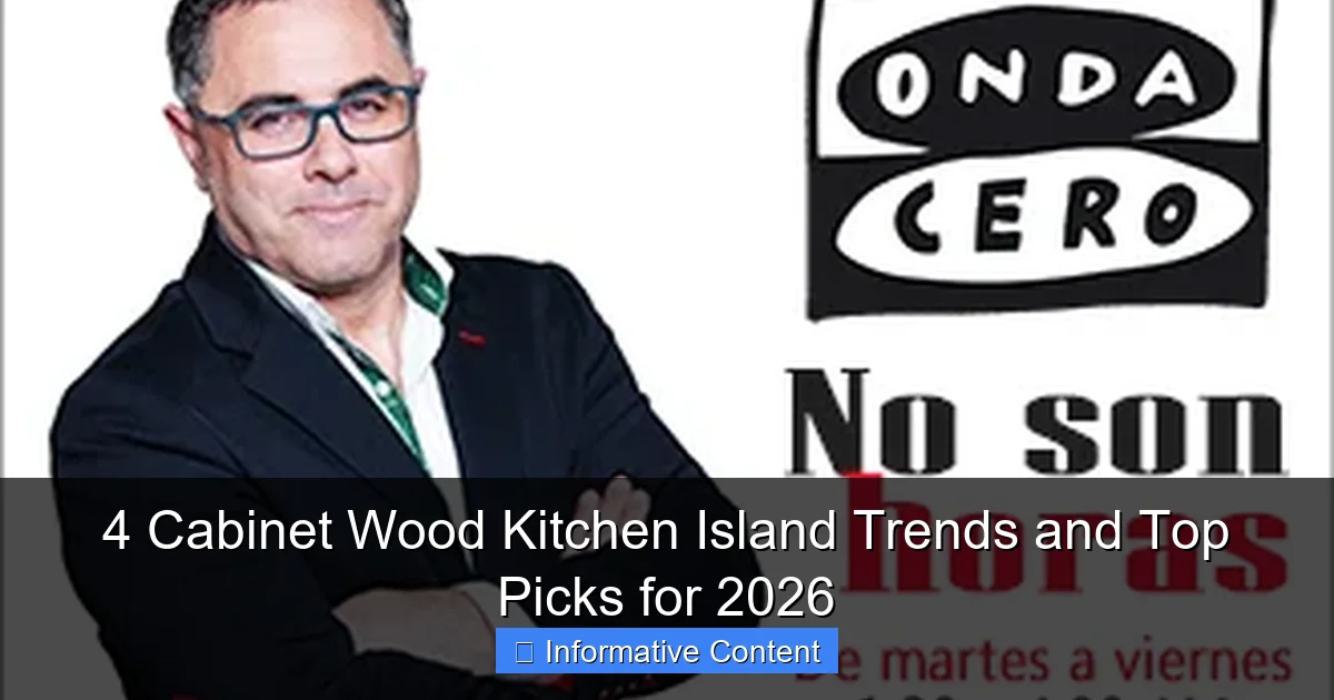 4 Cabinet Wood Kitchen Island Trends and Top Picks for 2026
