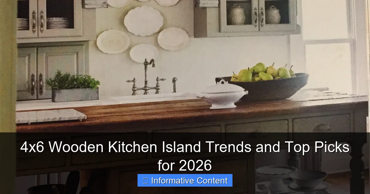 4x6 Wooden Kitchen Island Trends and Top Picks for 2026