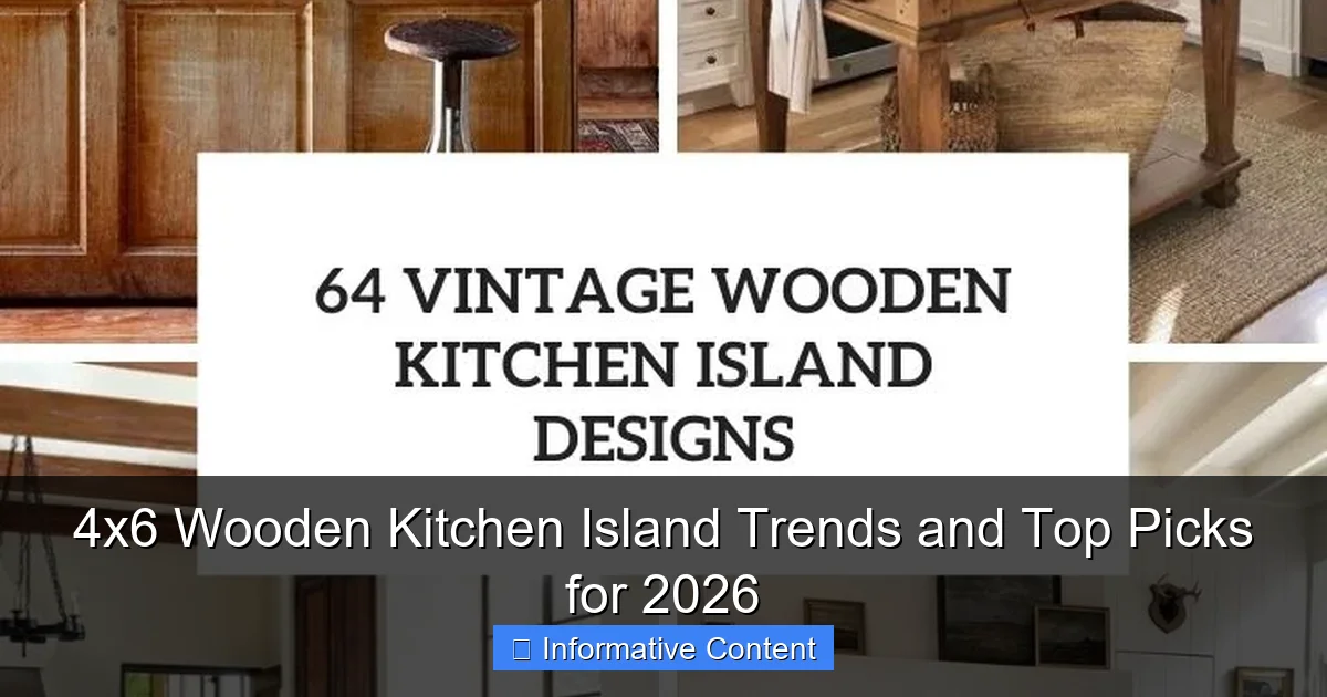 4x6 Wooden Kitchen Island Trends and Top Picks for 2026