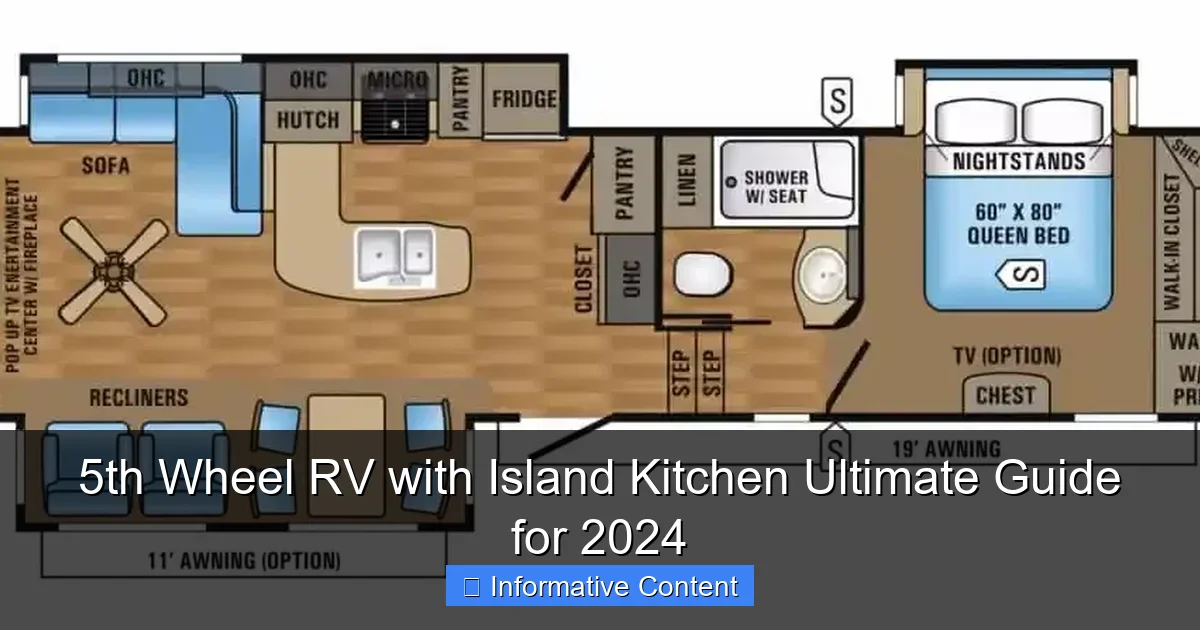 5th Wheel RV with Island Kitchen Ultimate Guide for 2024
