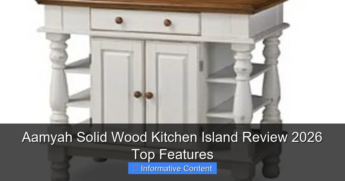 Aamyah Solid Wood Kitchen Island Review 2026 Top Features
