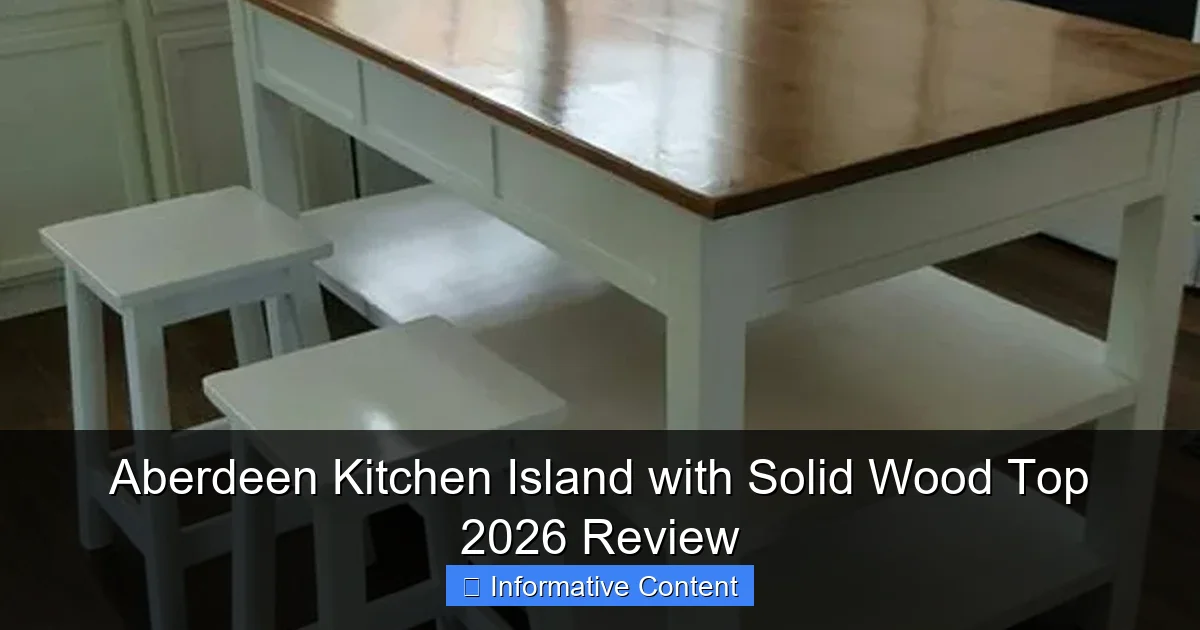 Aberdeen Kitchen Island with Solid Wood Top 2026 Review