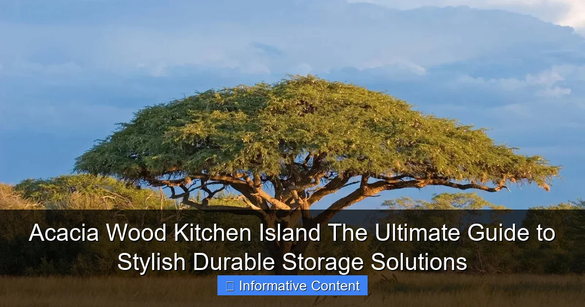 Acacia Wood Kitchen Island The Ultimate Guide to Stylish Durable Storage Solutions
