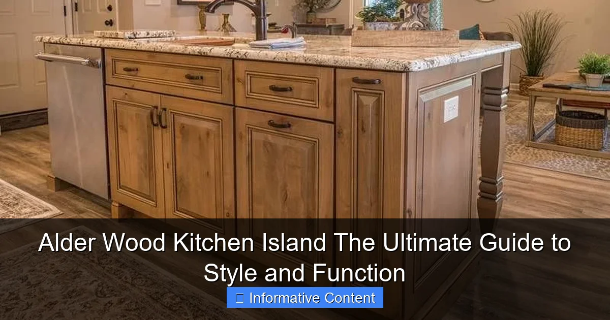 Alder Wood Kitchen Island The Ultimate Guide to Style and Function