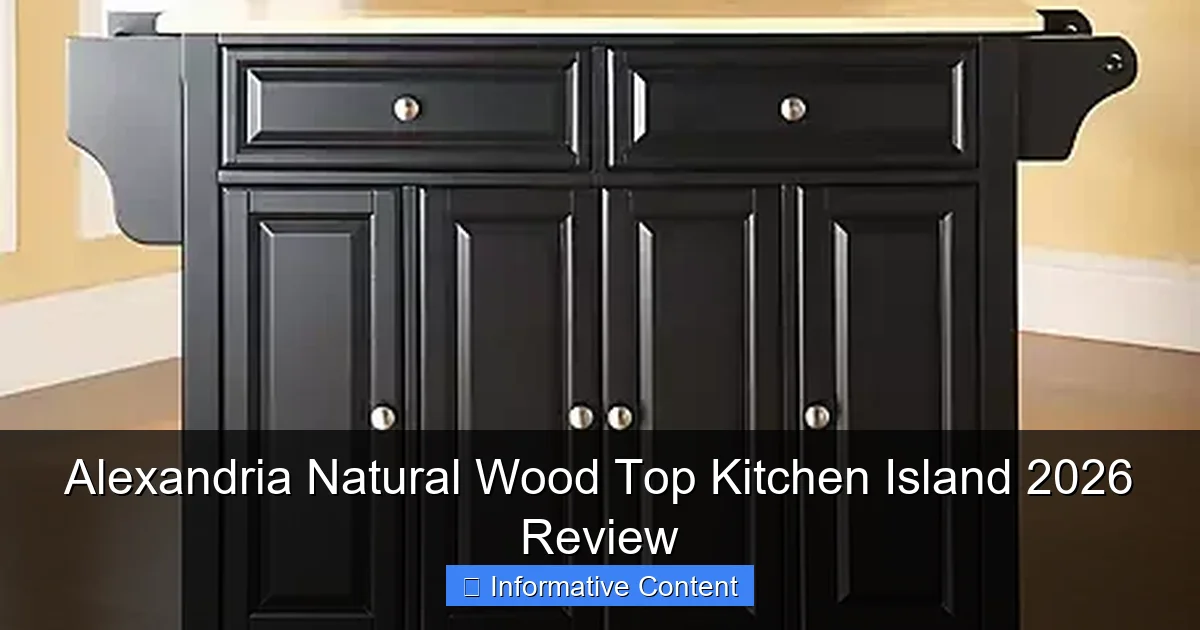 Alexandria Natural Wood Top Kitchen Island 2026 Review