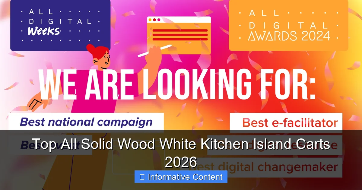 Top All Solid Wood White Kitchen Island Carts 2026