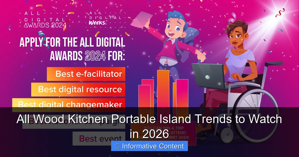All Wood Kitchen Portable Island Trends to Watch in 2026